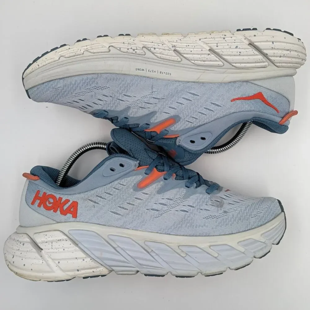 Hoka One One Gaviota 4 Blue Fog Plein Air Womens 9.5B UK 8 Running Shoes
